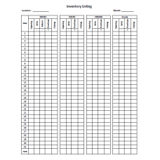 Inventory Listing